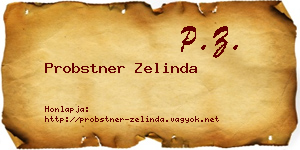 Probstner Zelinda névjegykártya